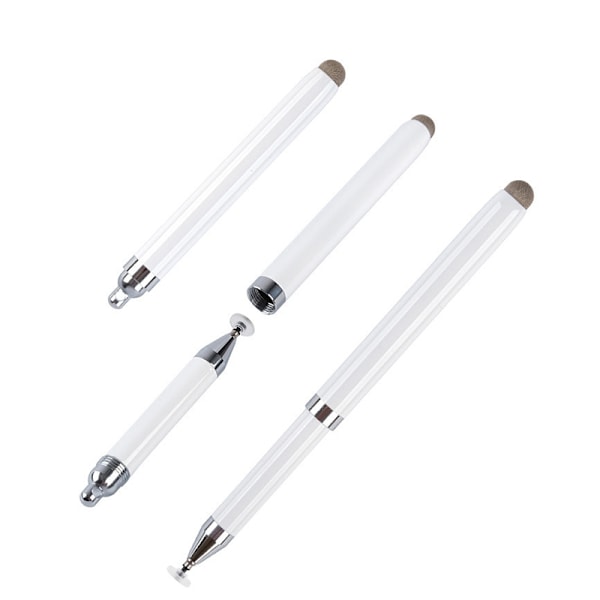Universal Stylus Pen til Touchscreen-enheder - Hvid