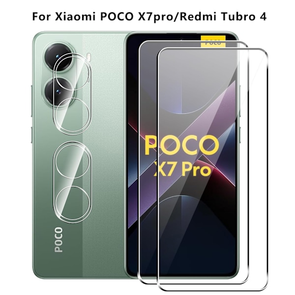 Xiaomi Poco M6 Plus Elektropläterad Hög Aluminium Härdad Film