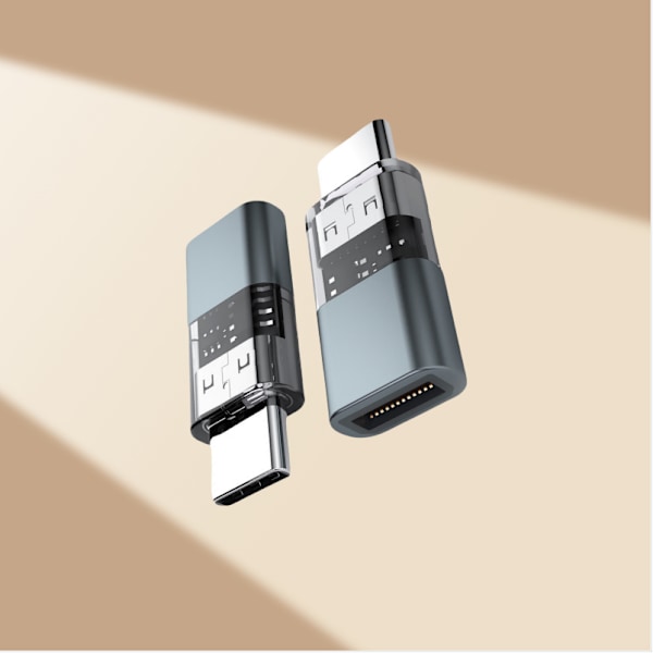 FD10 Type-C till Lightning Adapter - Grå, Kompakt Design