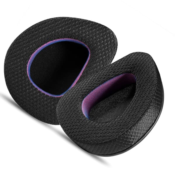 Mustat violetit kangaskorvakupit ASUS ROG -kuulokkeille