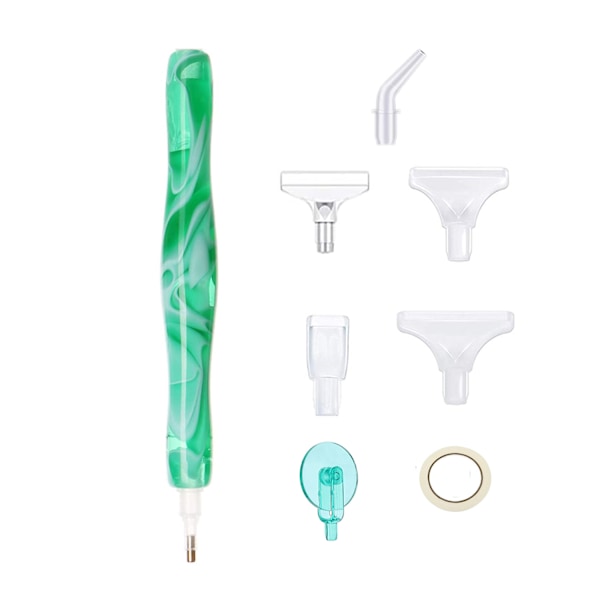 Diamantmålningspenna set Grön