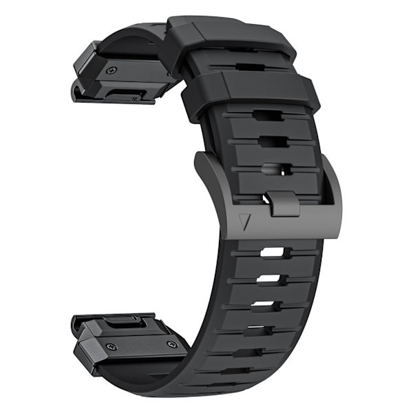 22 mm urrem til Garmin Fenix 3/5/5X/6X/7X Sort