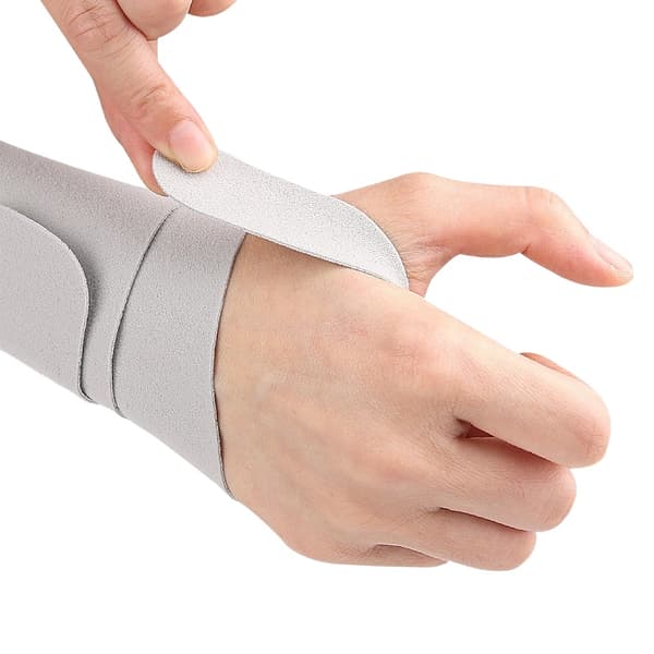 Tumbkompression Handledsstöd Rem - Justerbart Tumbstabiliseringsskydd för Smärtlindring Grey Grey