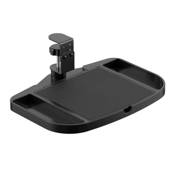 Sort Musemåtte Opbevaringsstativ - Ergonomisk Computerarmstøtte & Håndledsstøtte - 2-pak