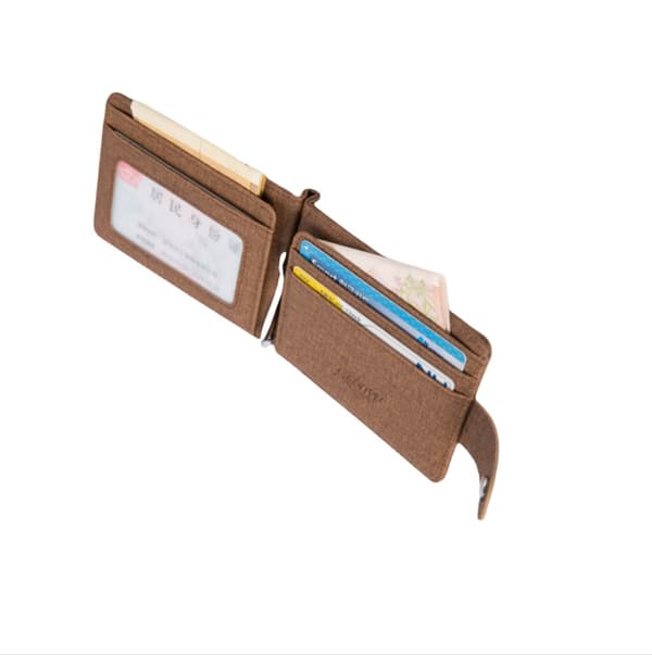 Stilfuld Linned Bifold Tegnebog til Mænd - Kompakt Design Brown Brown