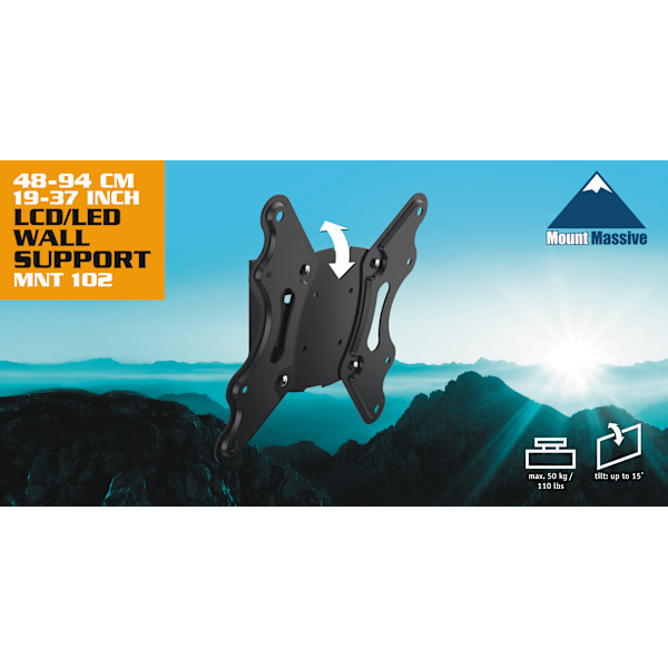 MNT 102 Väggfäste tilt, 19-37"