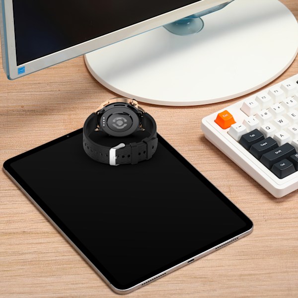 Stilfuld silikonerem til OPPO Watch X2 Mini (18mm) Sort