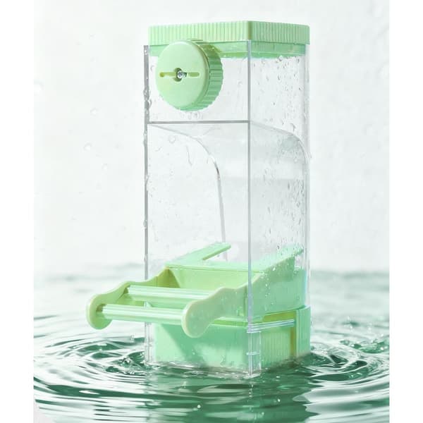 Opgraderet 2.0 Dobbelt Siddepind Fuglefoder - Transparent, Nem Påfyldning, Anti-Spild Design White White