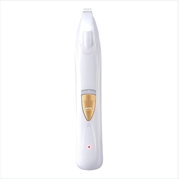 LED Light Pet Paw Trimmer White White