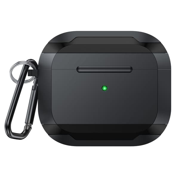 Iskunkestävä PC-suojakotelo Apple AirPods Pro 3:lle koukulla