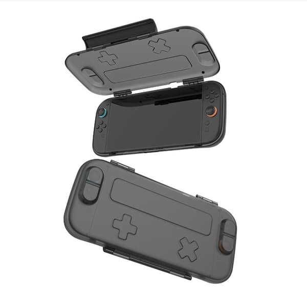 Cross Button Suojakotelo Nintendo Switch 2:lle - Musta ABS-kristallikuori