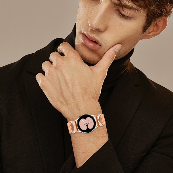 Ruusukullanvärinen ranneke Samsung Galaxy Watch 4/5/6 -älykellolle