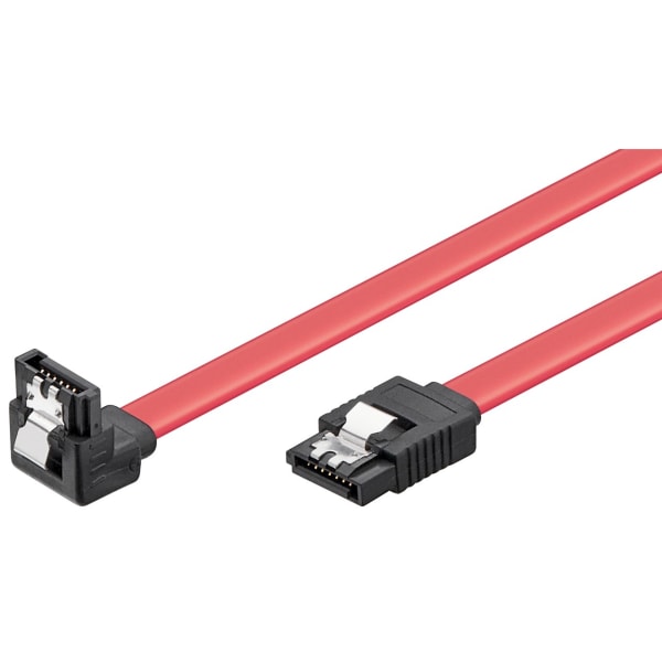 HDD S-ATA-kabel upp till 1,5 GBit/s/3 GBit/s med 90°-klämma