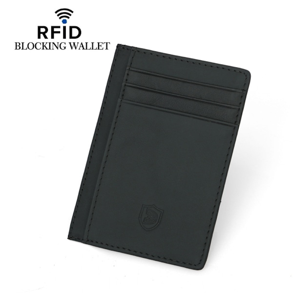 RFID-blokerende læderpung - slankt og kompakt design