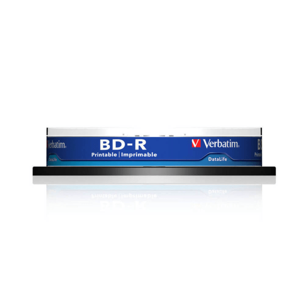 VERBATIM BD-R 25GB 6x 10-pack Spindel Printbar