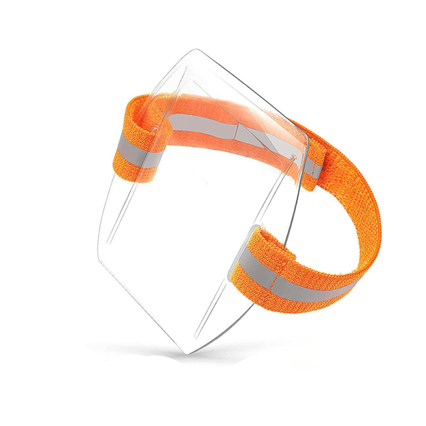 Vattentät reflekterande armband ID-märkeshållare med resårband O Orange