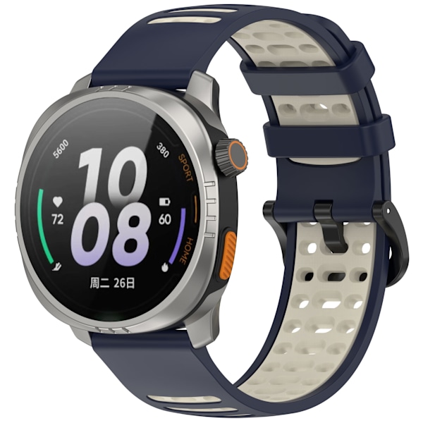 Silikonarmband för Xiaomi Watch S4/Keep Watch Pilot 1 Svart vit
