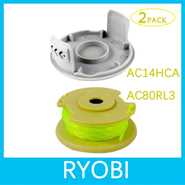 RYOBI trimmer reservespoler med hætter