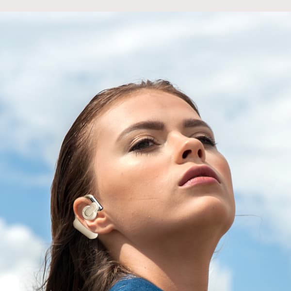 Deep Space Grå Bluetooth-øretelefoner - QH-008 Standard Hvid