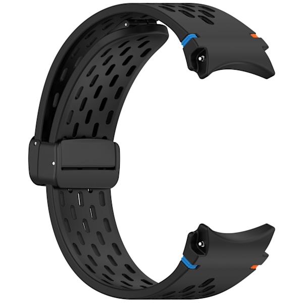 Snyggt & praktiskt klockarmband för Samsung Galaxy Watch 7/6/5/4 Svart