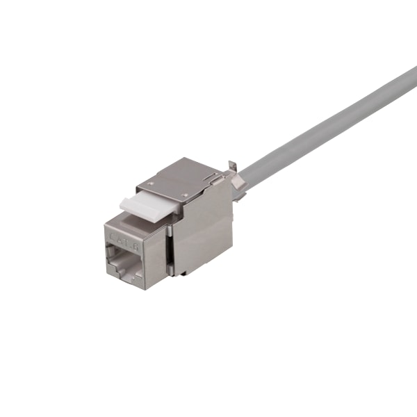 Cat6 shielded Keystone jack LSA/110 termination plastic 180