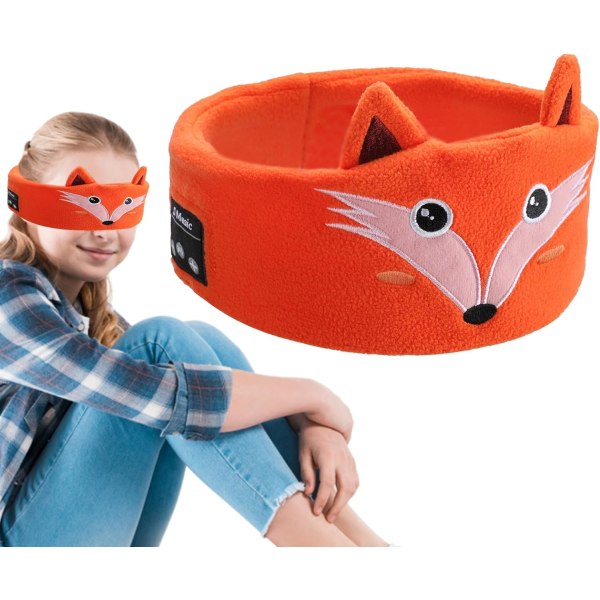 Nukkumakuulokkeet / nukkumismaski Bluetooth-kuulokkeilla Oranssi Oranssi