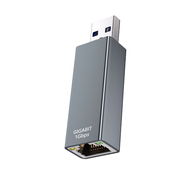 DK03 USB - Gigabit Ethernet -sovitin - Avaruusharmaa