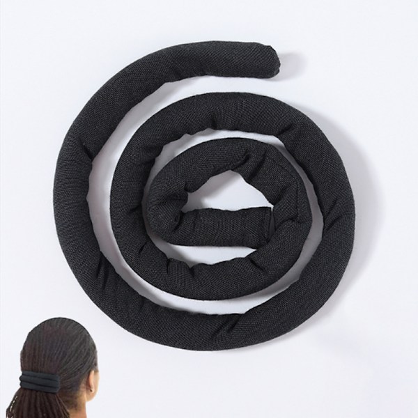 Dirty Braids Hestehale Wrap, High Hestehale Spiral Lock Dreadlocks Hårstykke Sort