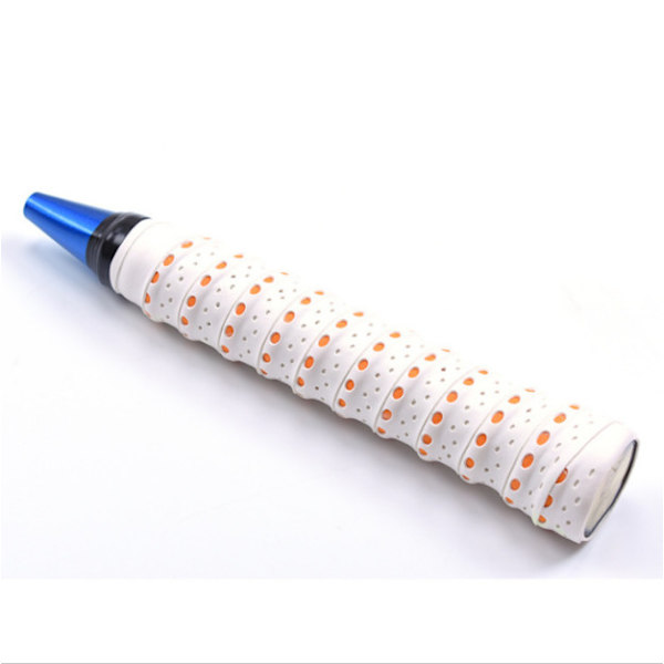 Badminton racketgrepplinda - absorberande & halkfritt Vit