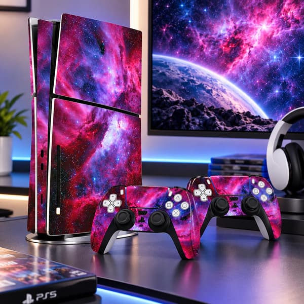 Suojaus PS5 Slim -konsolille Purple Purple