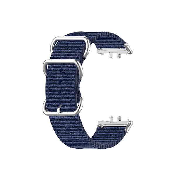 Samsung Fit3 SM-R390 Nylon Canvas -ranneke Musta + harmaa