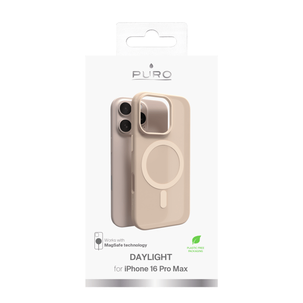 iPhone 16 Pro Max silikone cover DAYLIGHT, halvtransparent, hvid