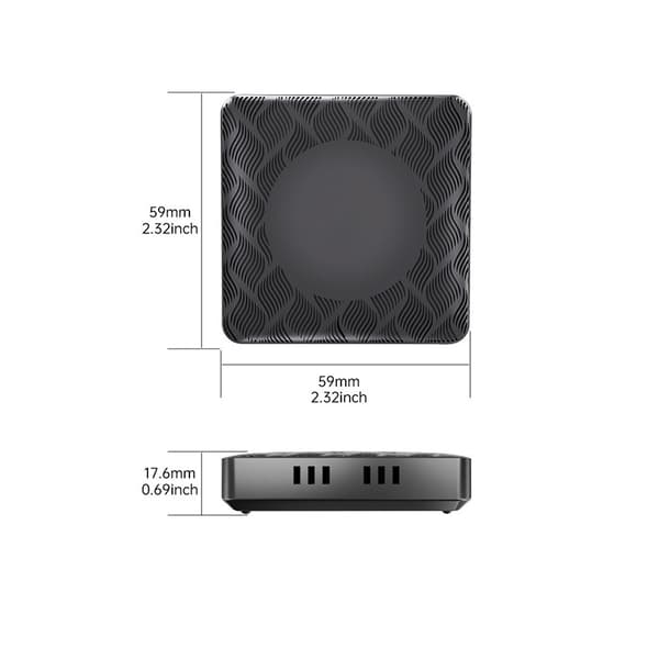 Smart Box Bil Trådlös CarPlay: Android 10, 2GB+32GB, WiFi 6 & Bluetooth 5.4 Adapter