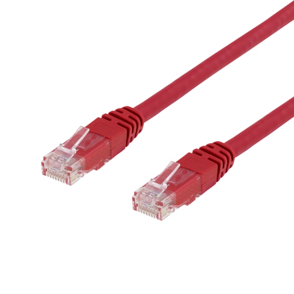 U/UTP Cat6 patch cable 0.75m, red