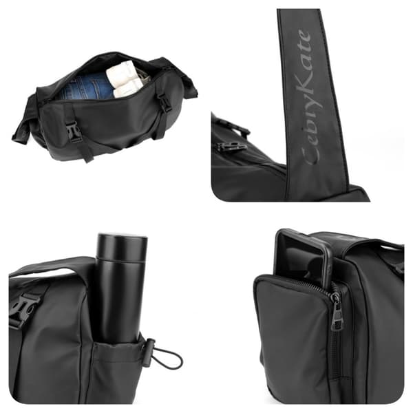 Sort Crossbody Taske - Stilfuld og Rummelig