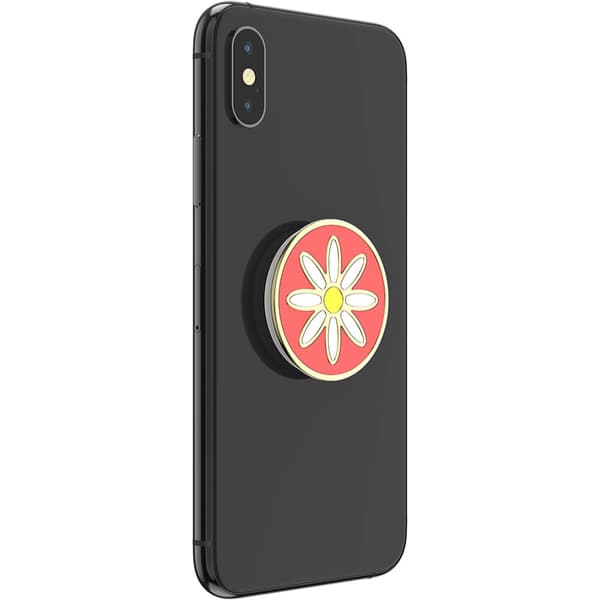 PopGrip PREMIUM Enamel Quaint Daisy Coral
