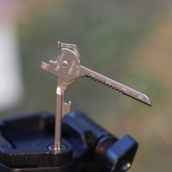 6-i-1 Foldbar Mini Kniv Multifunktionel Nøglering Værktøj