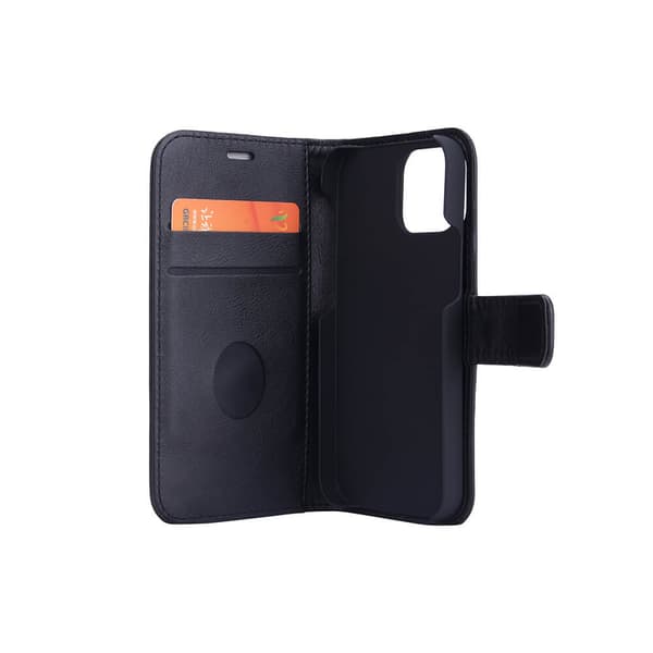 Strålingsbeskyttende Wallet PU iPhone 13 Mini Flipcover RFID Sort