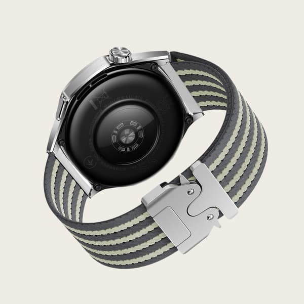 22 mm nylonvævet urrem til Huawei GT5/Watch 3/4 Pro Grey Grey