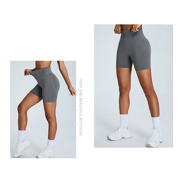 Høje yogashorts med etiket M