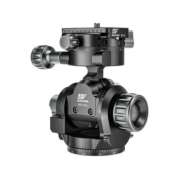 Växlat stativhuvud med snabbkopplingsplatta Bubble Level 360º Dubbel panoramautsikt för kraftiga stativ Monopods Kameras