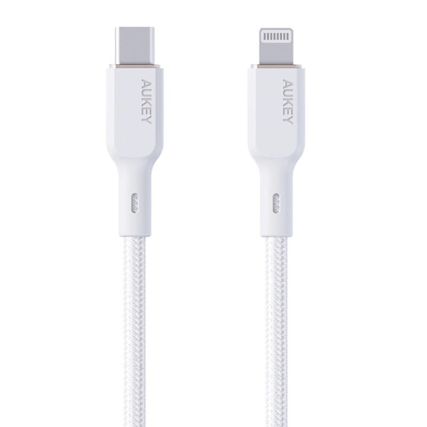 Kabel Aukey CB-NCL2 USB-C till Lightning 1,8m (vit)