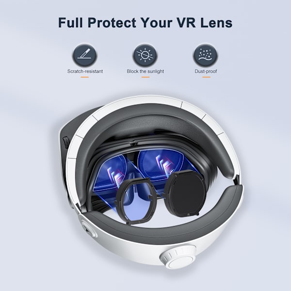 DEVASO Repfritt Skyddsringsfodral för PS VR2 Headset
