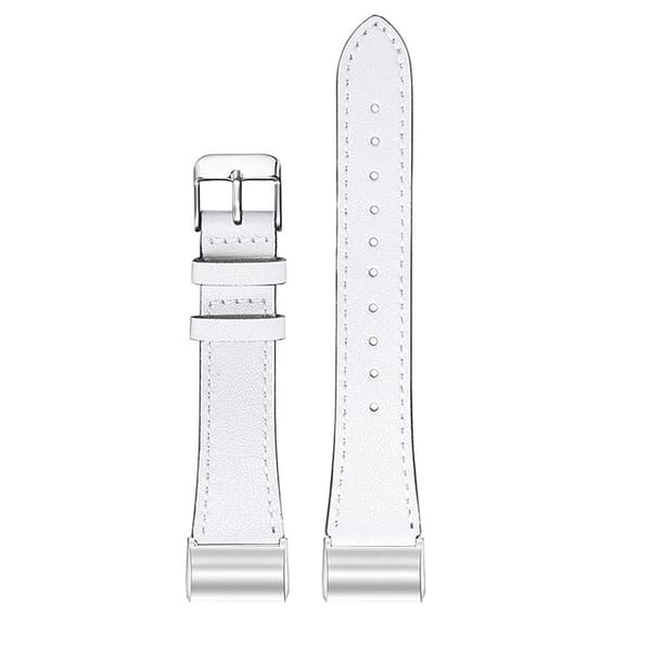Ægte læderrem til Fitbit Charge 3/4 White White