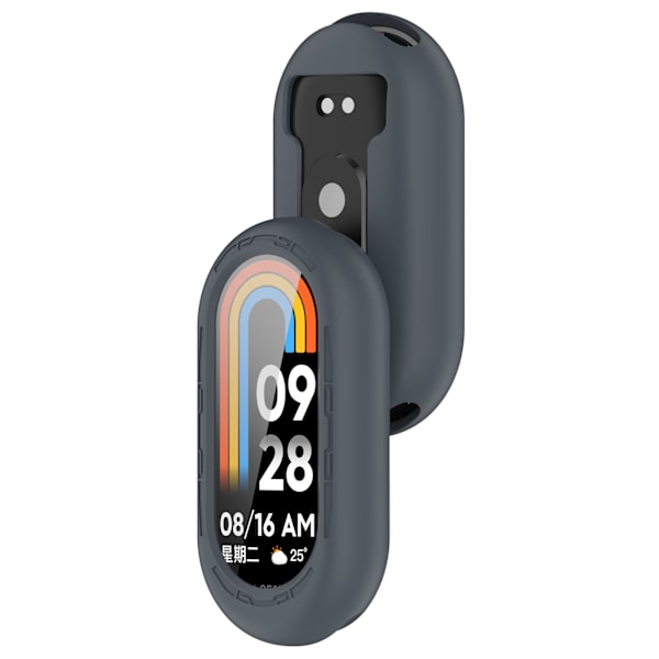 Silikonskyddsfodral för Xiaomi Mi Band 9/9 NFC Grå