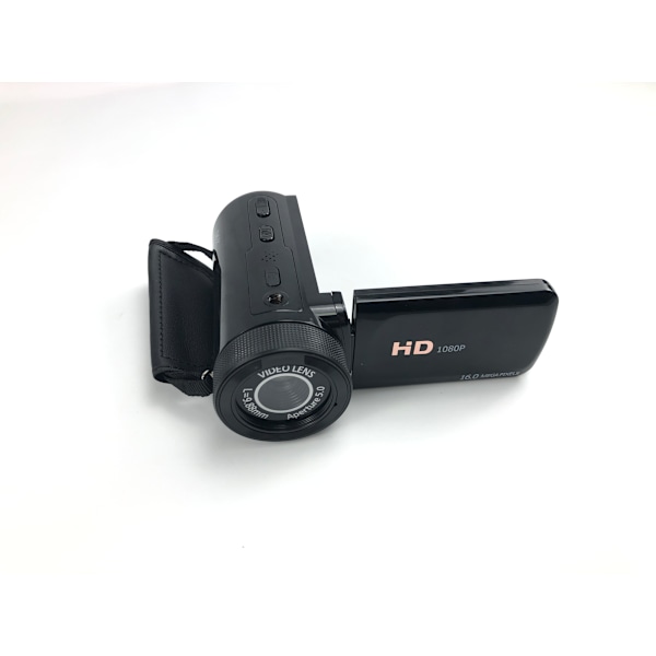 INF HD digitalkamera med vidvinkelobjektiv Sort