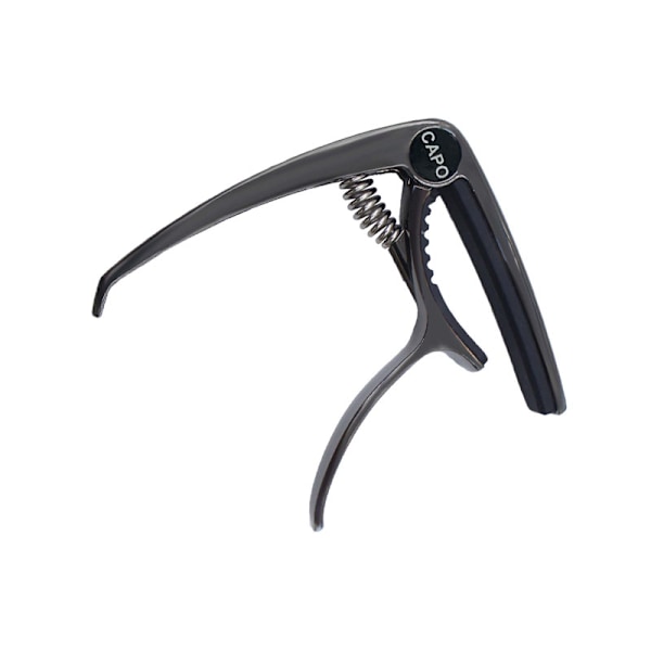 Guitar Capo i zinklegering til akustiske guitarer Sort