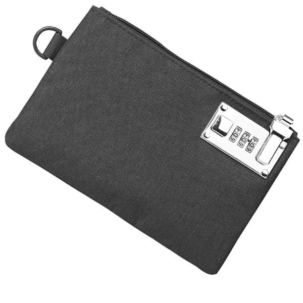 Oxford Cloth Security Wallet med lösenordslås Svart