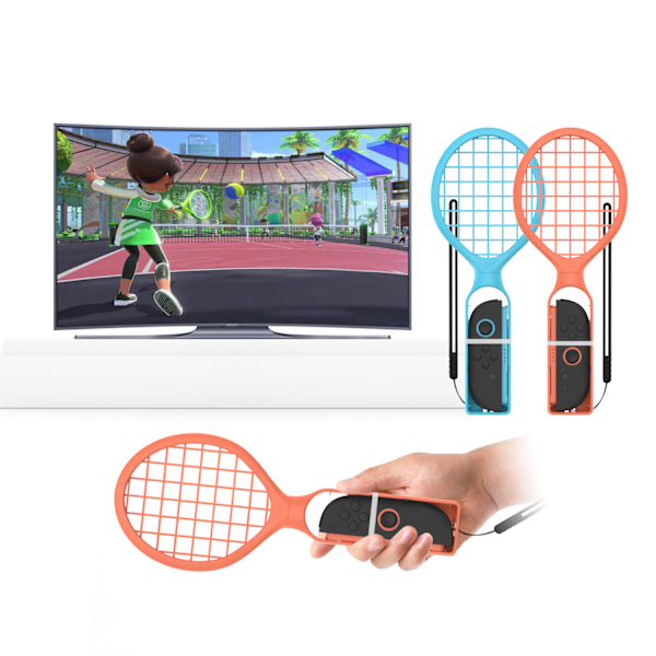 Förbättra ditt spel: SWITCH 2 Tennisracketset - Blå & Orange