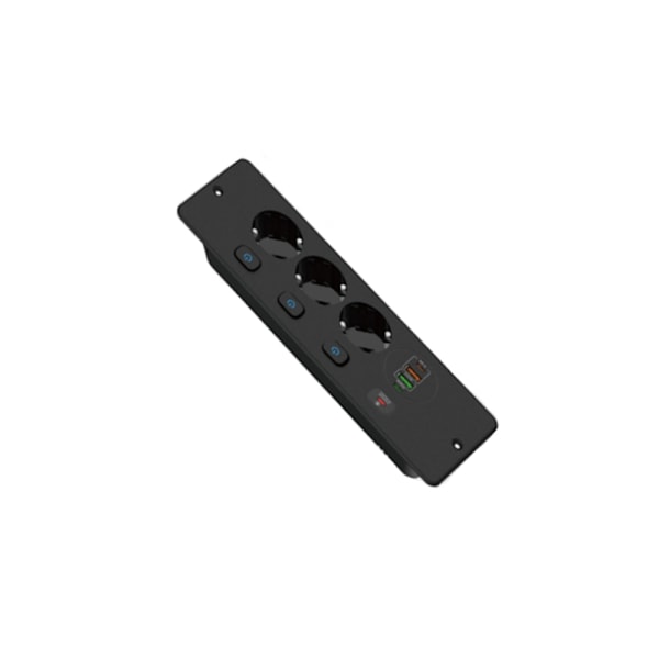 BKL-E68 Inbyggt Uttag - Europeisk Standard Svart